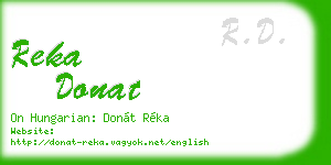 reka donat business card
